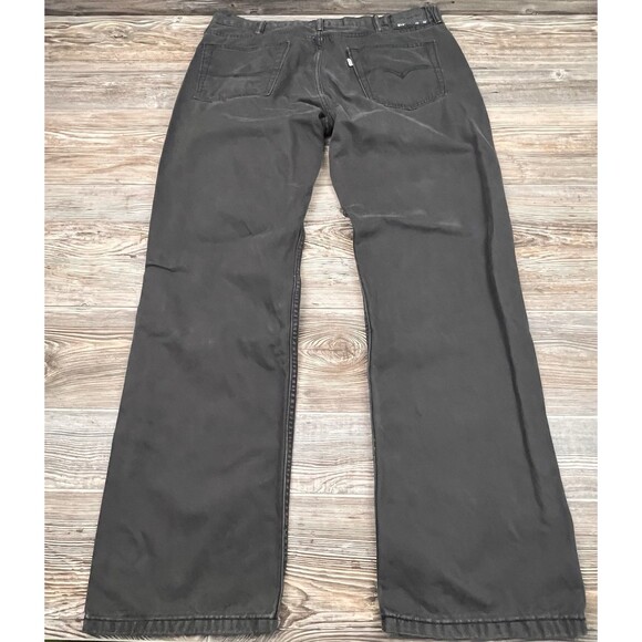 Levi's 514 Men's Jeans 38x32 Grey Cotton Straight Leg Jeans Modern Casual - Picture 5 of 14